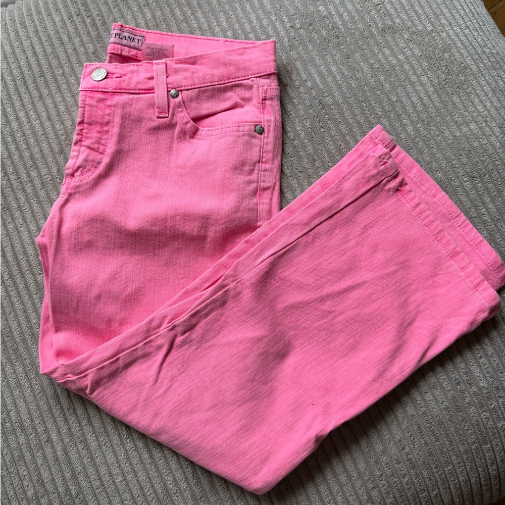 Women's Straight Leg Jeans in Pink